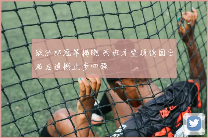 欧洲杯冠军揭晓 西班牙登顶德国出局后遗憾止步四强
